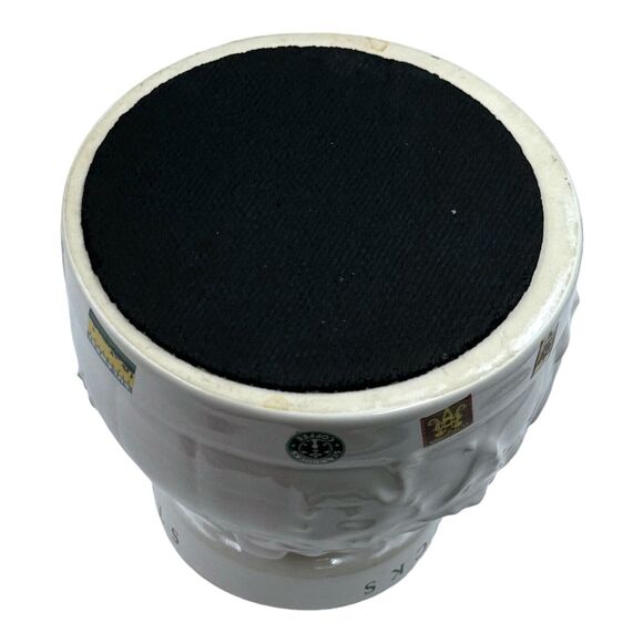 Vintage 1997 Starbucks Mug AROUND THE WORLD Embossed Ceramic Globe Lid Travel - Picture 15 of 16